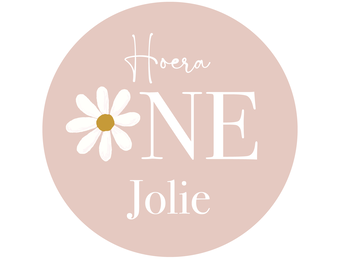 Traktatie sticker One Today Blush (5st)