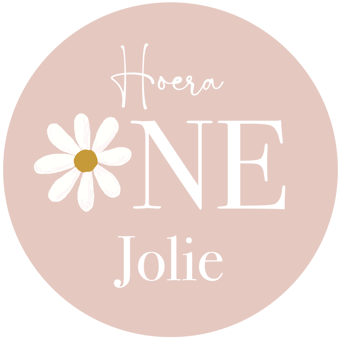 Traktatie sticker One Today Blush (5st)