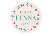 Traktatie sticker Kersen (5st)
