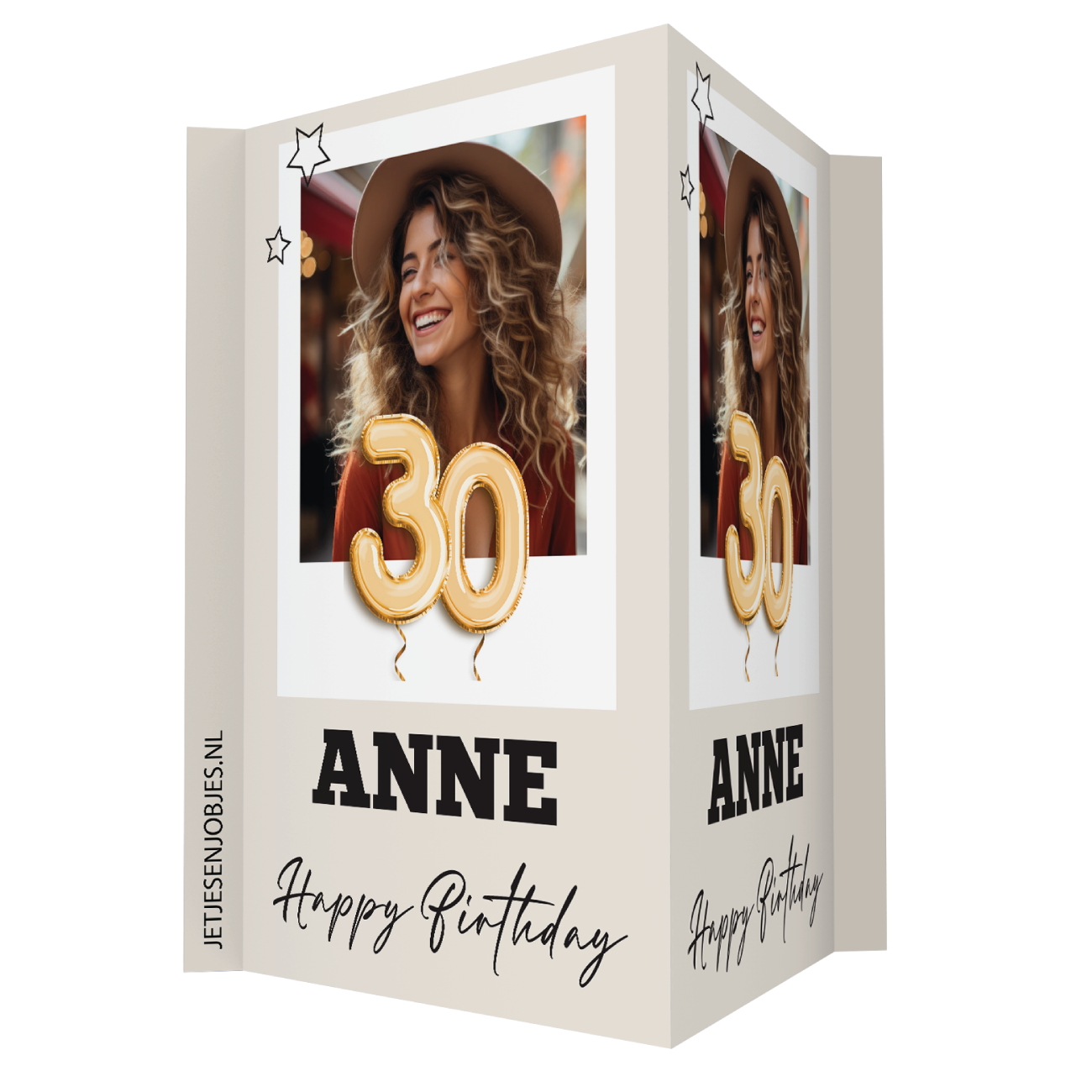 30 jaar raambord met ballonnen