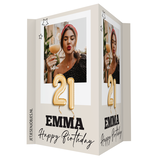 21 jaar raambord met ballonnen