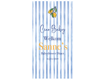 Baby Shower Menukaart Ciao Baby (6st)