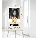 18 jaar Welkomstbord Verjaardag met ballonnen