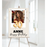 30 jaar Welkomstbord Verjaardag met ballonnen