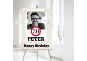 50 Jaar Verkeersbord Welkomstbord met Foto