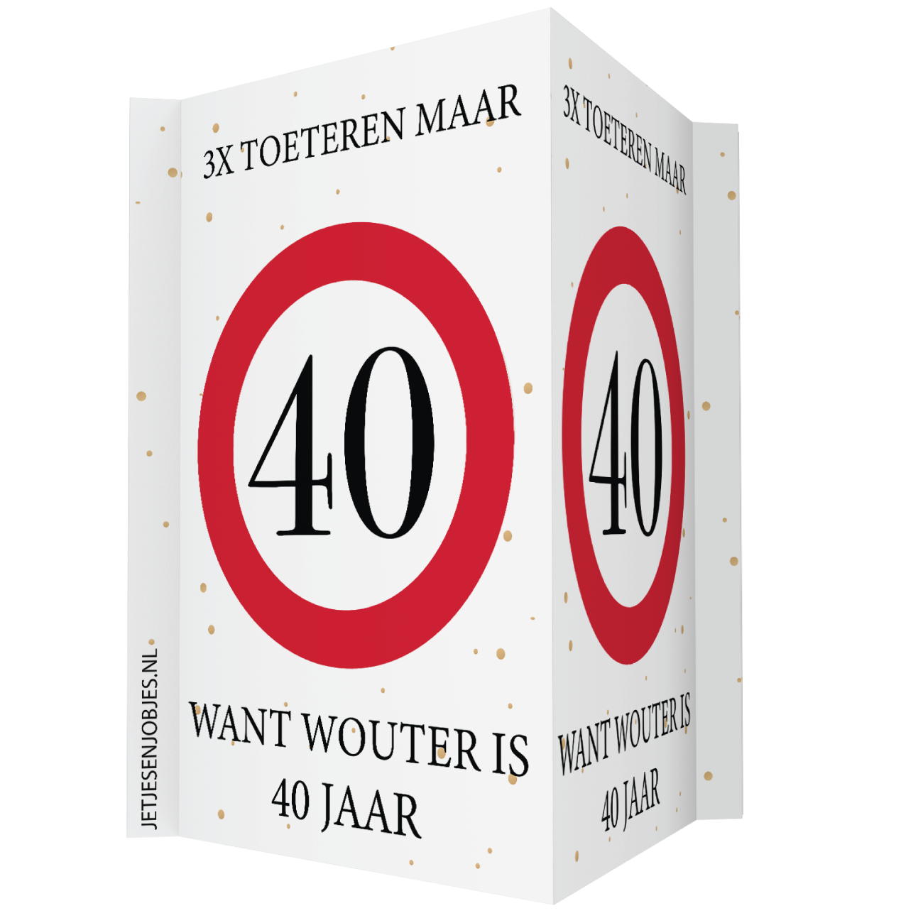 Verkeersbord Raambord 40 Jaar