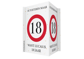 Verkeersbord Raambord 18 Jaar