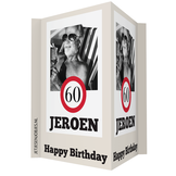 60 jaar Verkeersbord Raambord met foto