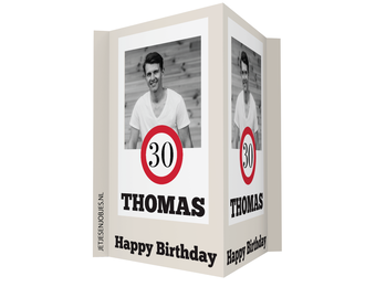 30 jaar Verkeersbord Raambord met foto