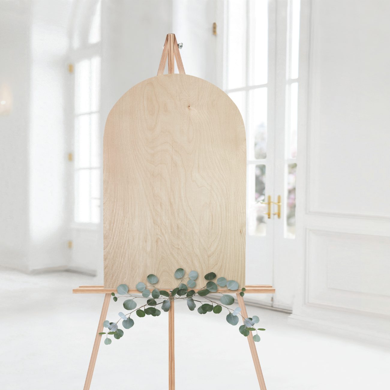 Welkomstbord Bruiloft Hout in boogvorm zelf maken