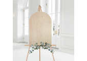 Welkomstbord Bruiloft Hout in boogvorm zelf maken 55 cm (B) x 80 cm (H)