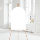 Welkomstbord Bruiloft in boogvorm zelf maken (40 B x 60 H cm)