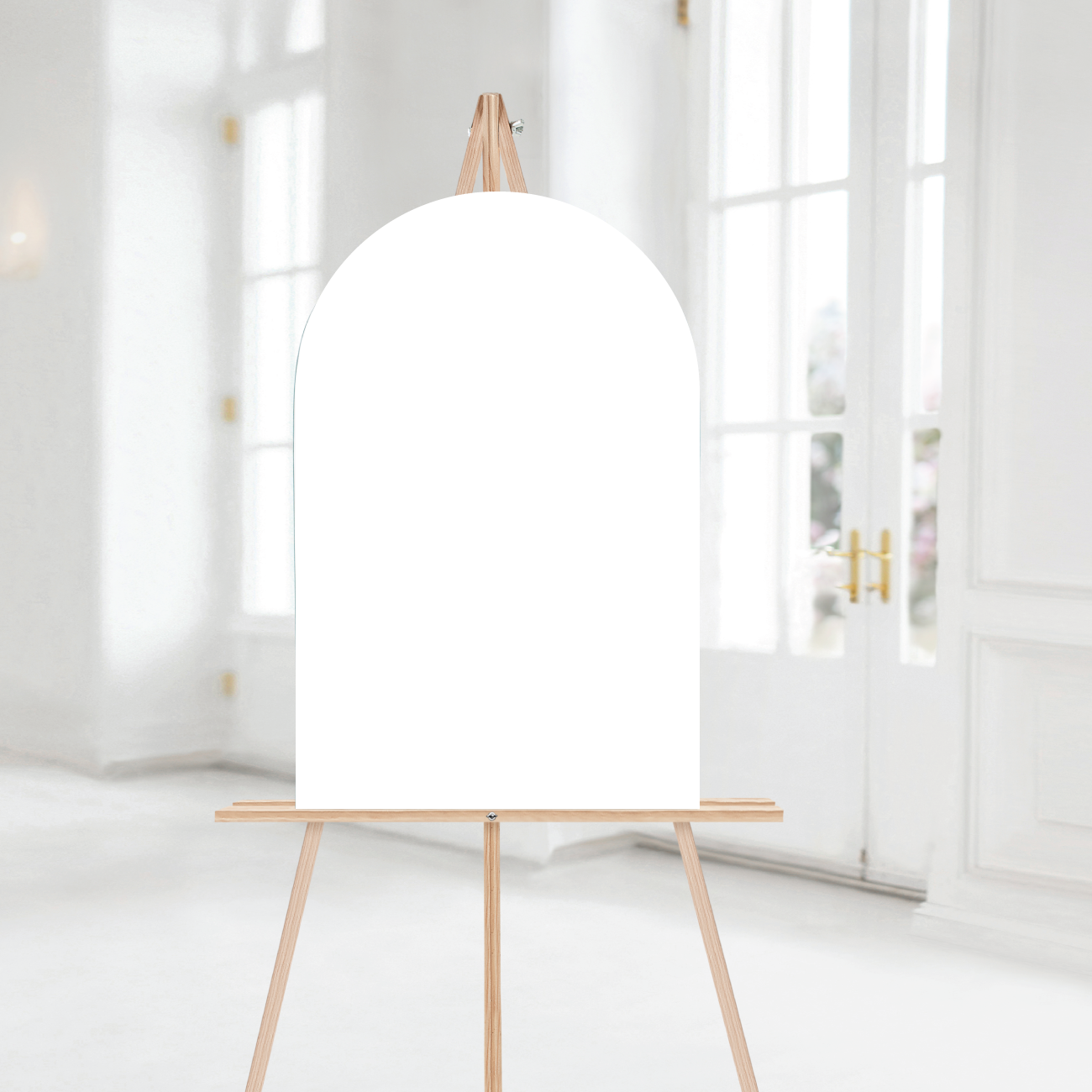 Welkomstbord Bruiloft in boogvorm zelf maken (55 B x 80 H cm)