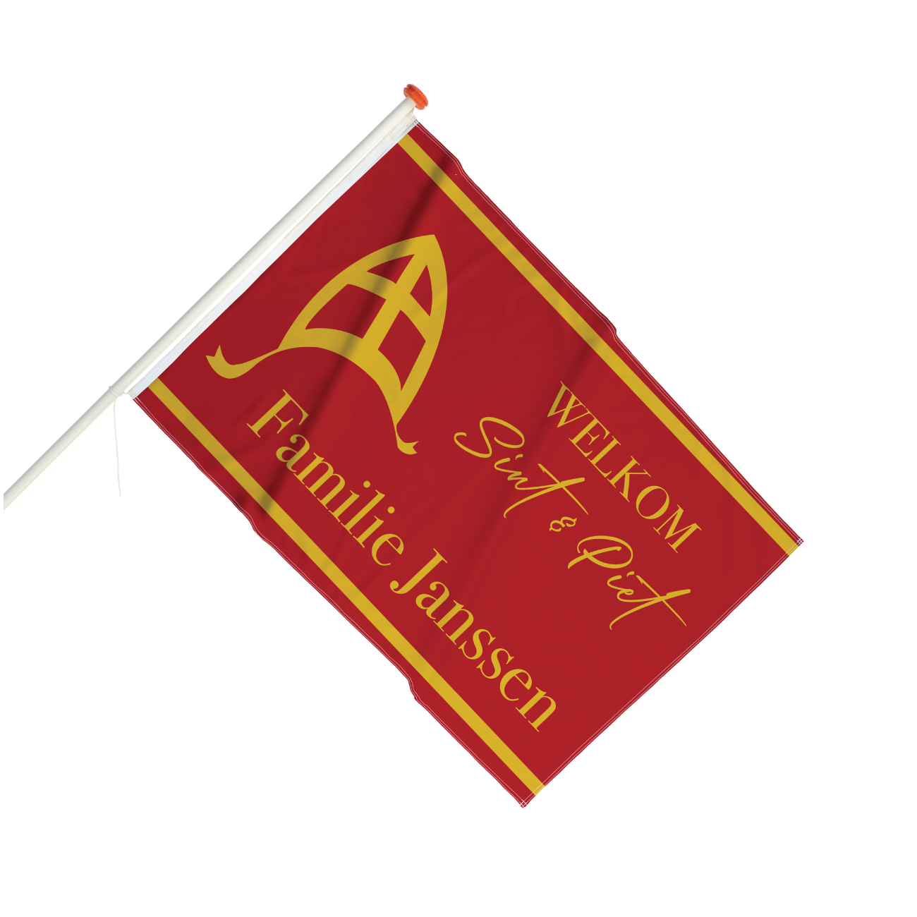 Sinterklaas vlag met naam - Origineel
