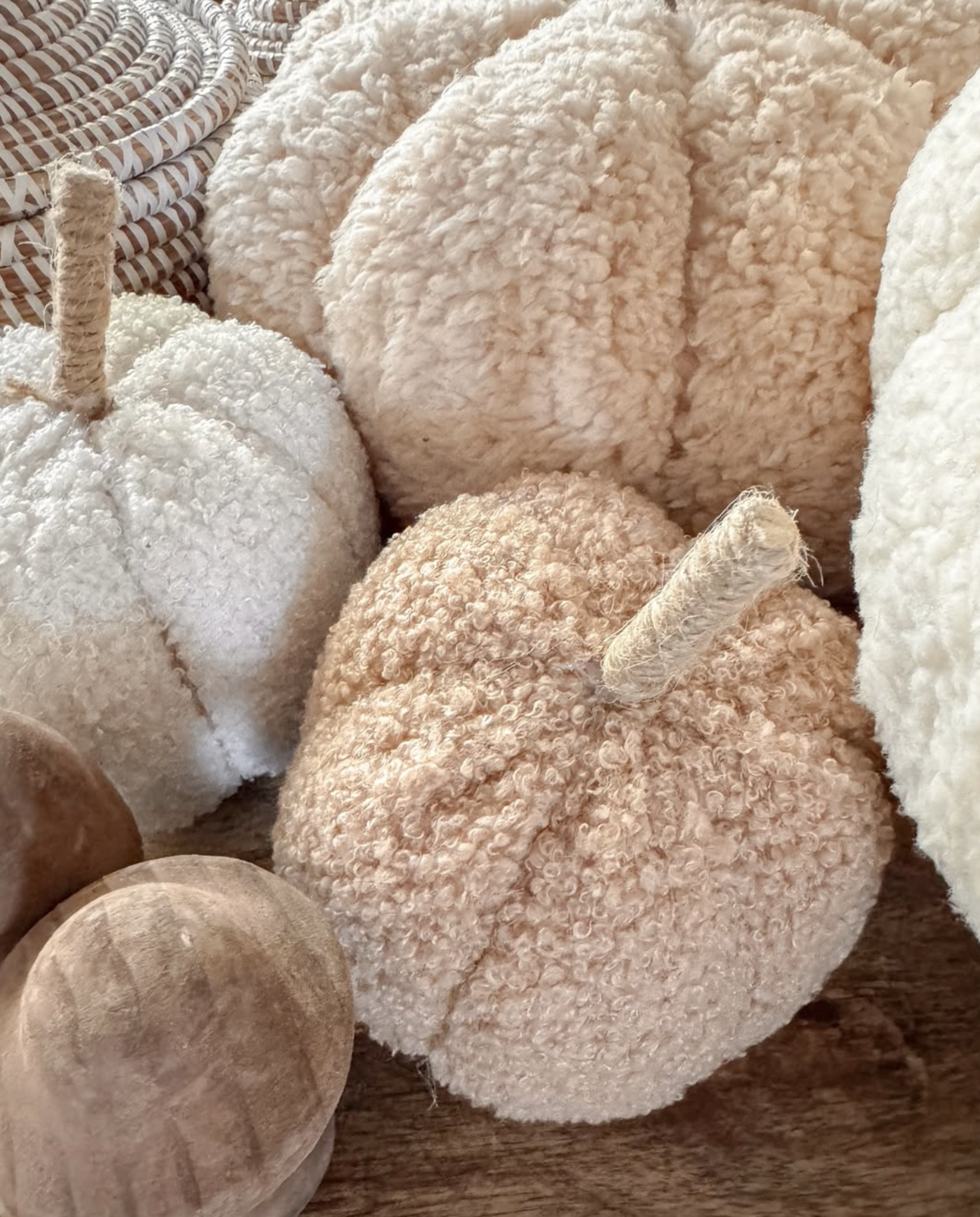 Pompoen Beige Boucle