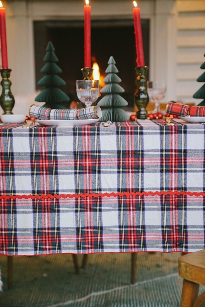 Tafelkleed Dundee Red (170 x 300 cm) - Maison Dinette