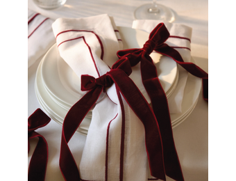 Velvet lint Bordeaux Rood op rol (9m)