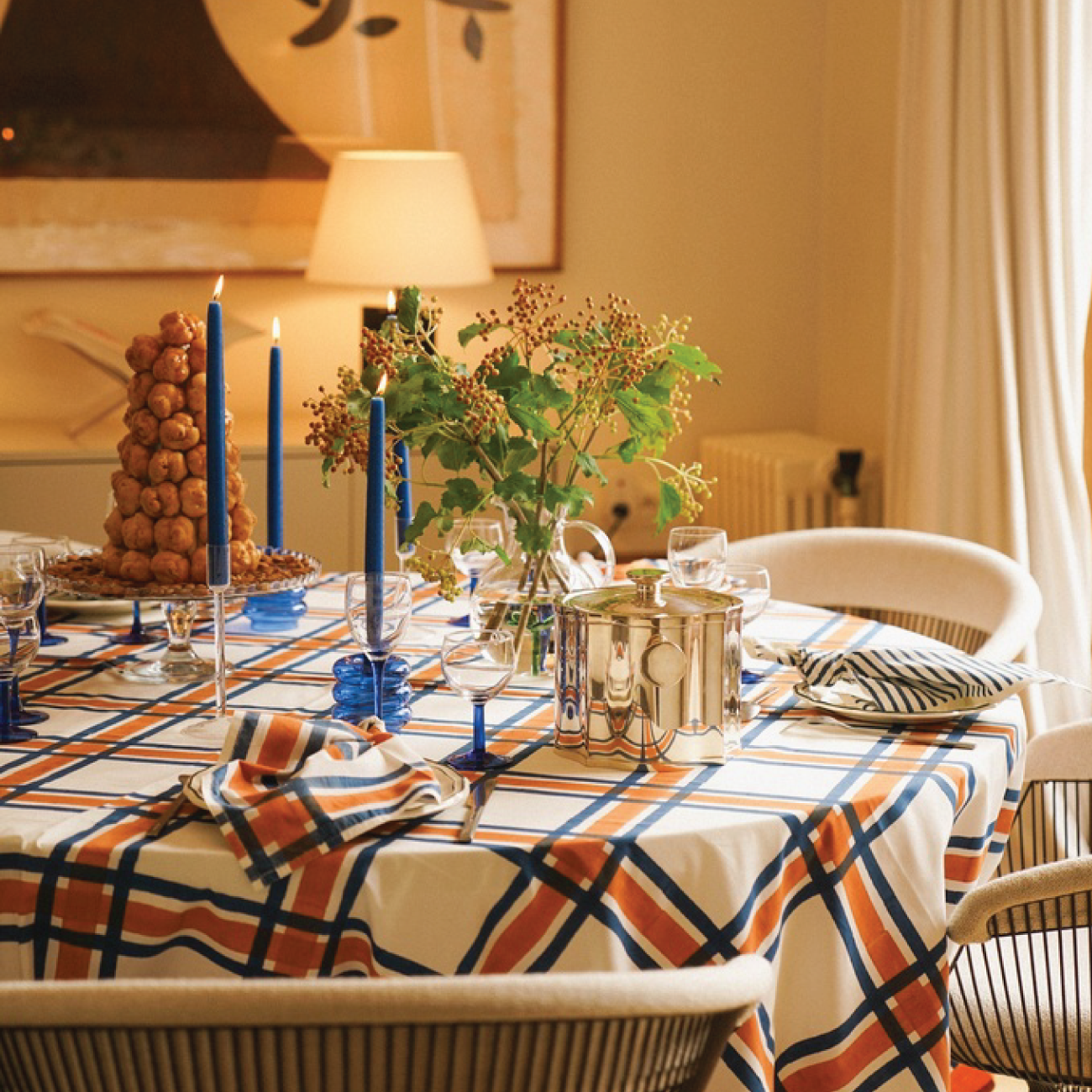 Tafelkleed Hockney Rust (170 x 300 cm) - Maison Dinette