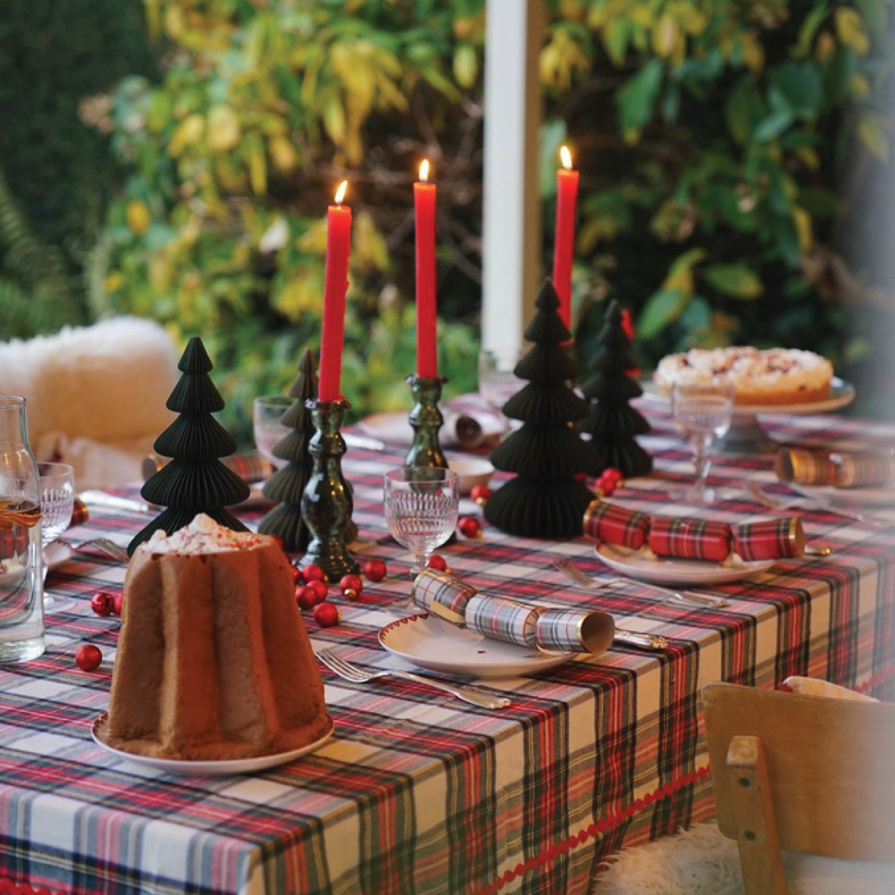 Tafelkleed Dundee Red (170 x 300 cm) - Maison Dinette