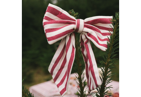 Katoenen strikken Noëline Bordeaux Rood (set van 2) (set van 2) - Maison Dinette