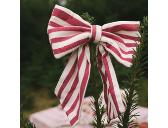 Katoenen strikken Noëline Bordeaux Rood (set van 2) (set van 2) - Maison Dinette