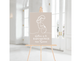 Babyshower Welkomstbord Modern