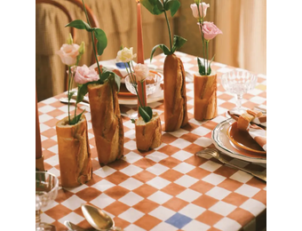 Tafelkleed Albers Cappuccino (170 x 300 cm) - Maison Dinette