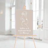 Welkomstbord Babyshower Mommy To Be – gepersonaliseerd met naam