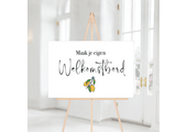 Welkomstbord zelf maken liggend