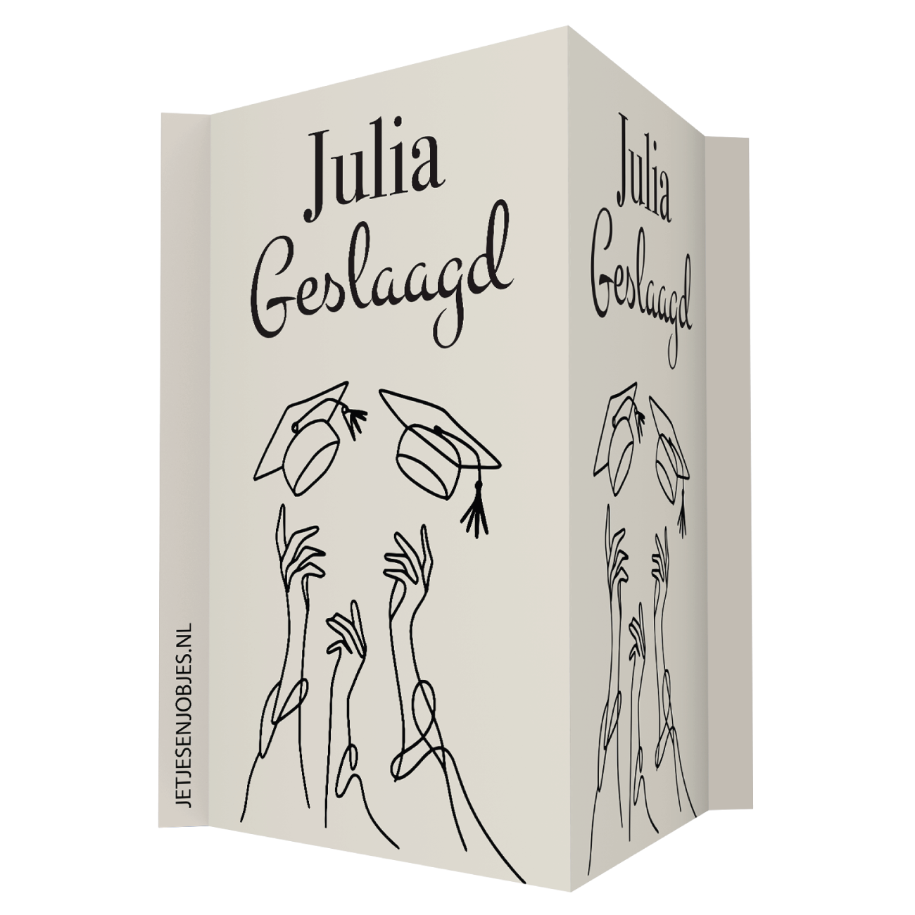 Raambord Geslaagd Minimalistisch met naam