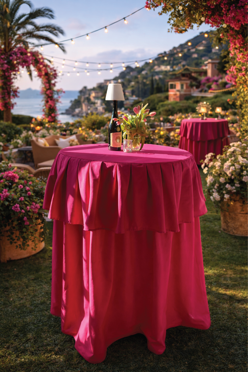 Statafel tafelkleed Portofino Pink