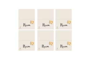 Naamkaartjes 50 jaar - Direct Download (18st)