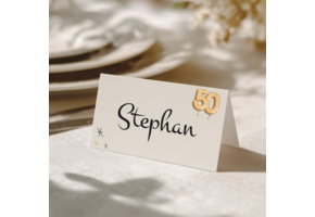 Naamkaartjes 50 jaar - Direct Download (18st)