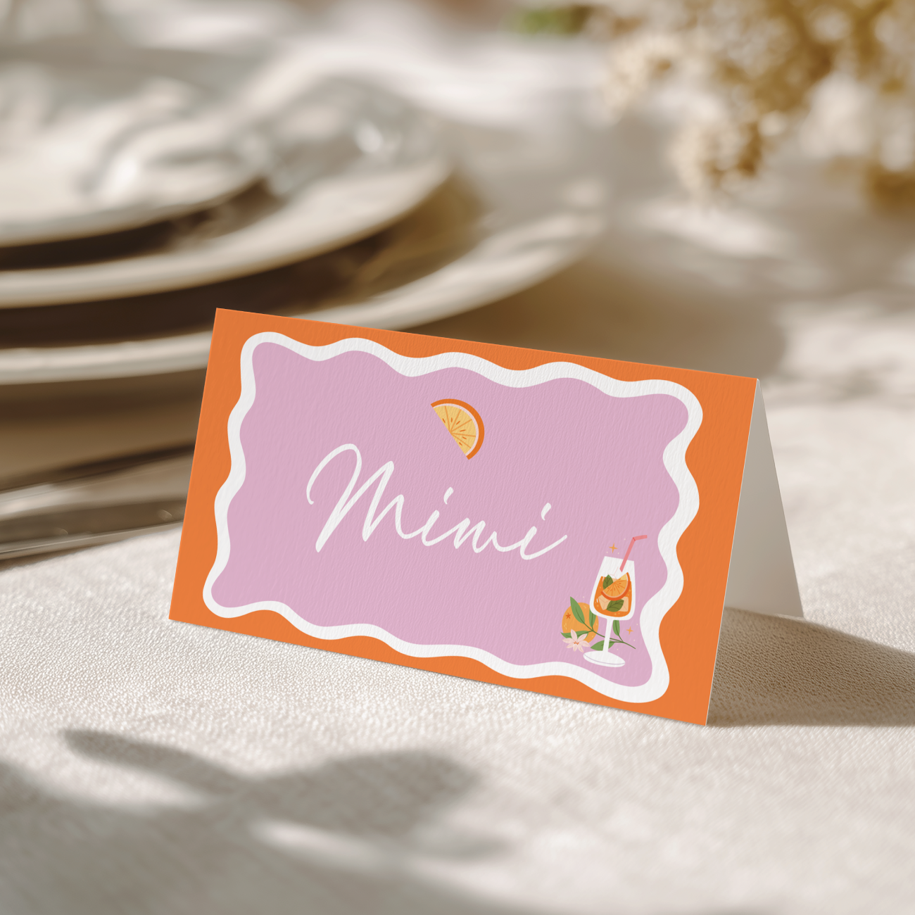 Naamkaartjes  21 Aperol Spritz - Direct Download (18st)