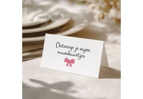 Ontwerp eigen Naamkaartjes - Direct Download (18st)