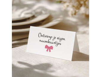 Ontwerp eigen Naamkaartjes - Direct Download (18st)