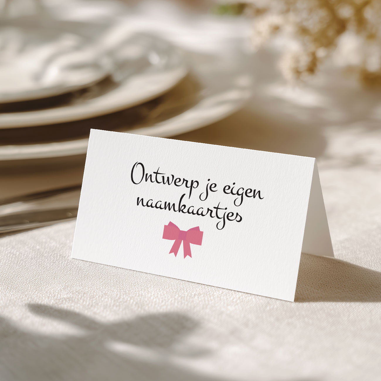 Ontwerp eigen Naamkaartjes - Direct Download (18st)