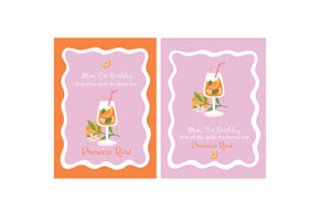 Wijnfles etiketten 21 Diner Aperol Spritz - Direct Download