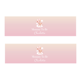 Waterfles labels Babyshower Beer met ballonnen roze | Onbeperkt Printen | Direct Download