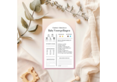 Babyshower invulkaartje Beer met ballonnen roze – Print 2 of 100 stuks voor één prijs