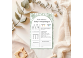 Babyshower Spelletjes Elegant Sage met Naam - Personaliseer & Print zelf