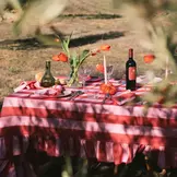 Tafelkleed Lucette Red (170 x 360 cm) - Maison Dinette