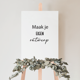 Canvas Welkomstbord eigen ontwerp