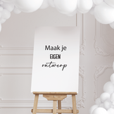 Canvas Welkomstbord eigen ontwerp