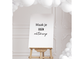 Canvas Welkomstbord eigen ontwerp