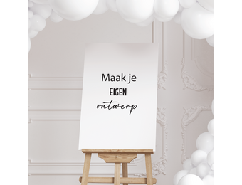 Canvas Welkomstbord eigen ontwerp