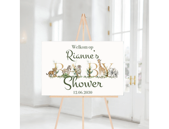 Babyshower Safari Jungle – met naam