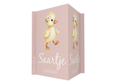 Geboortebord baby eend met bloem gepersonaliseerd | Jetjes & Jobjes