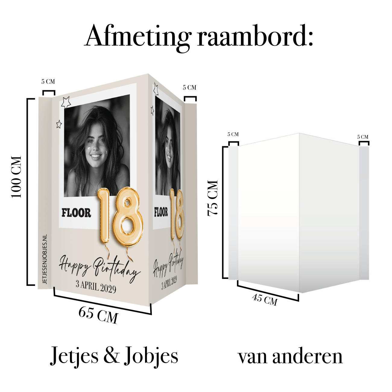 Geboortebord eendje met pet jongen – met naam