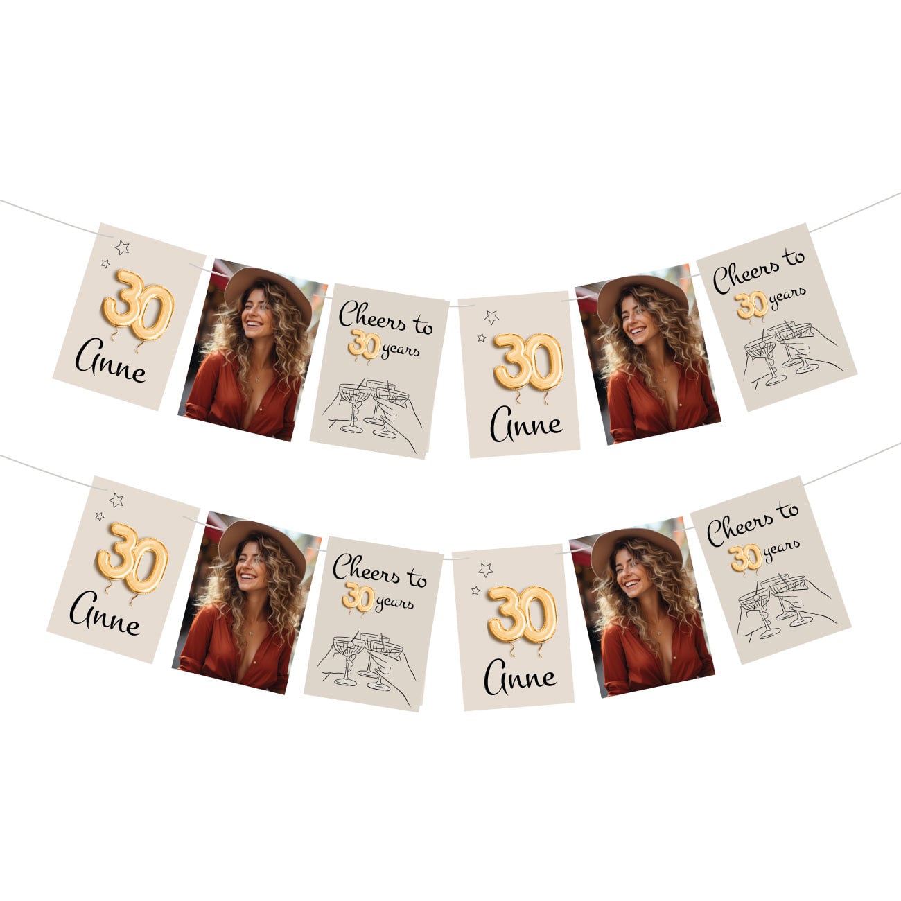 30 jaar Slinger met foto gepersonaliseerd (18st)